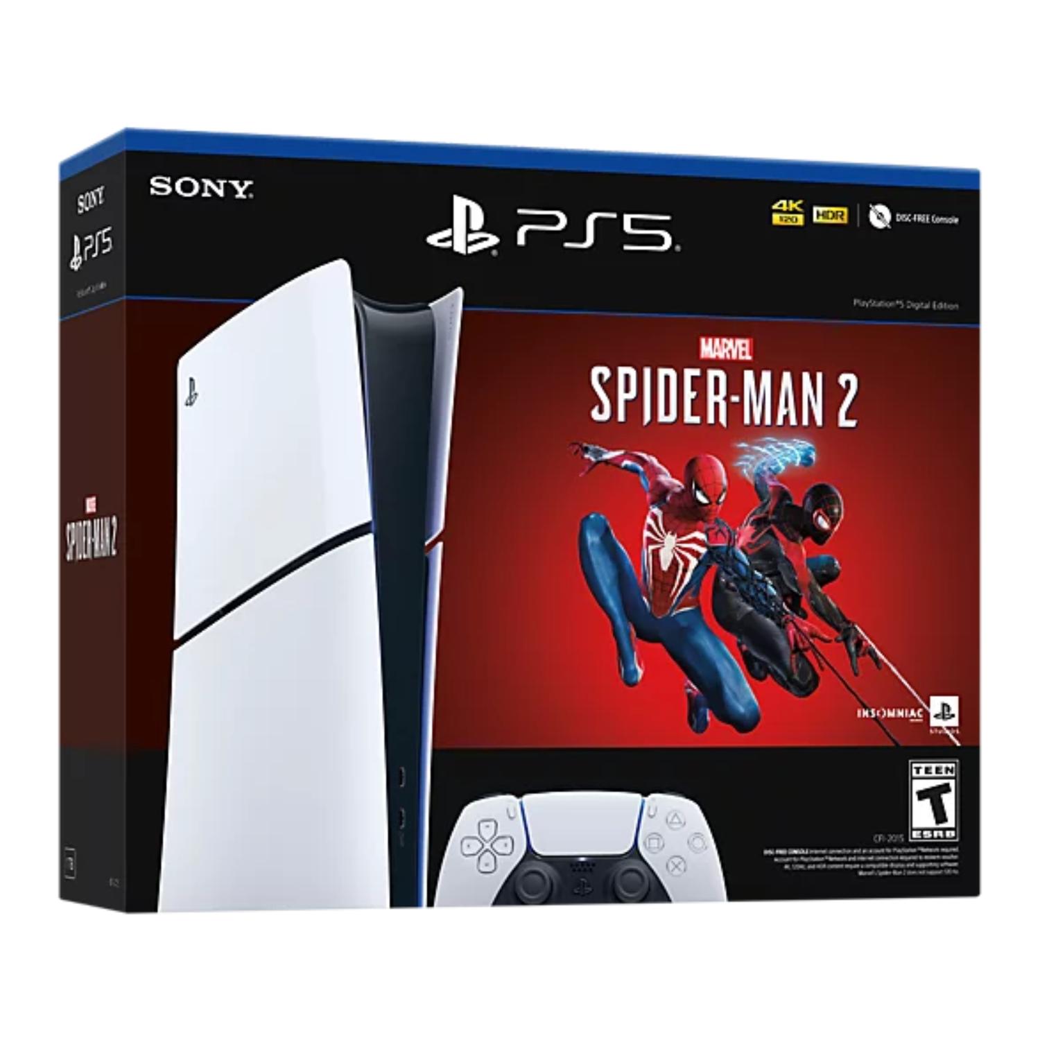 Consola PlayStation 5 Edición Digital Incluye Juego Marvel Spider-Man 2