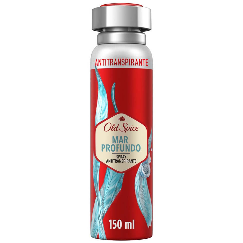 Desodorante para hombre Antitranspirante en Aerosol para Hombre OLD SPICE Mar Profundo Frasco 150ml
