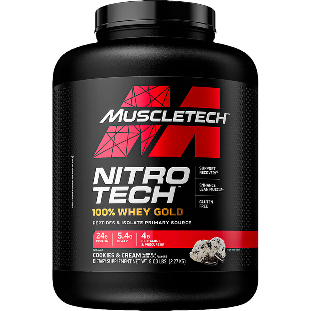 Muscletech  Nitro Tech 100% Whey  sabor Cookies and Cream