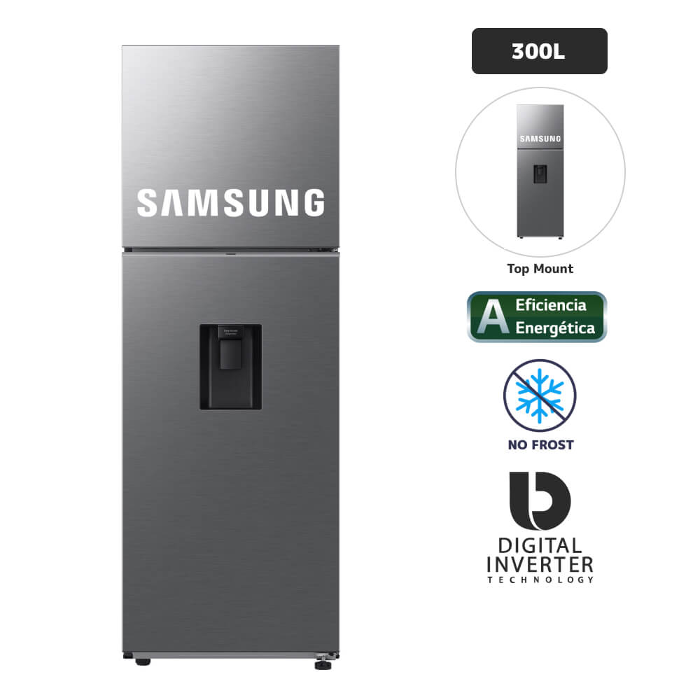 Refrigeradora SAMSUNG 301L All Around Cooling RT31DG5220S9PE Inox