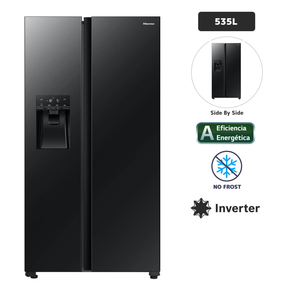 Refrigeradora HISENSE 535L No Frost BCD-535W Negro