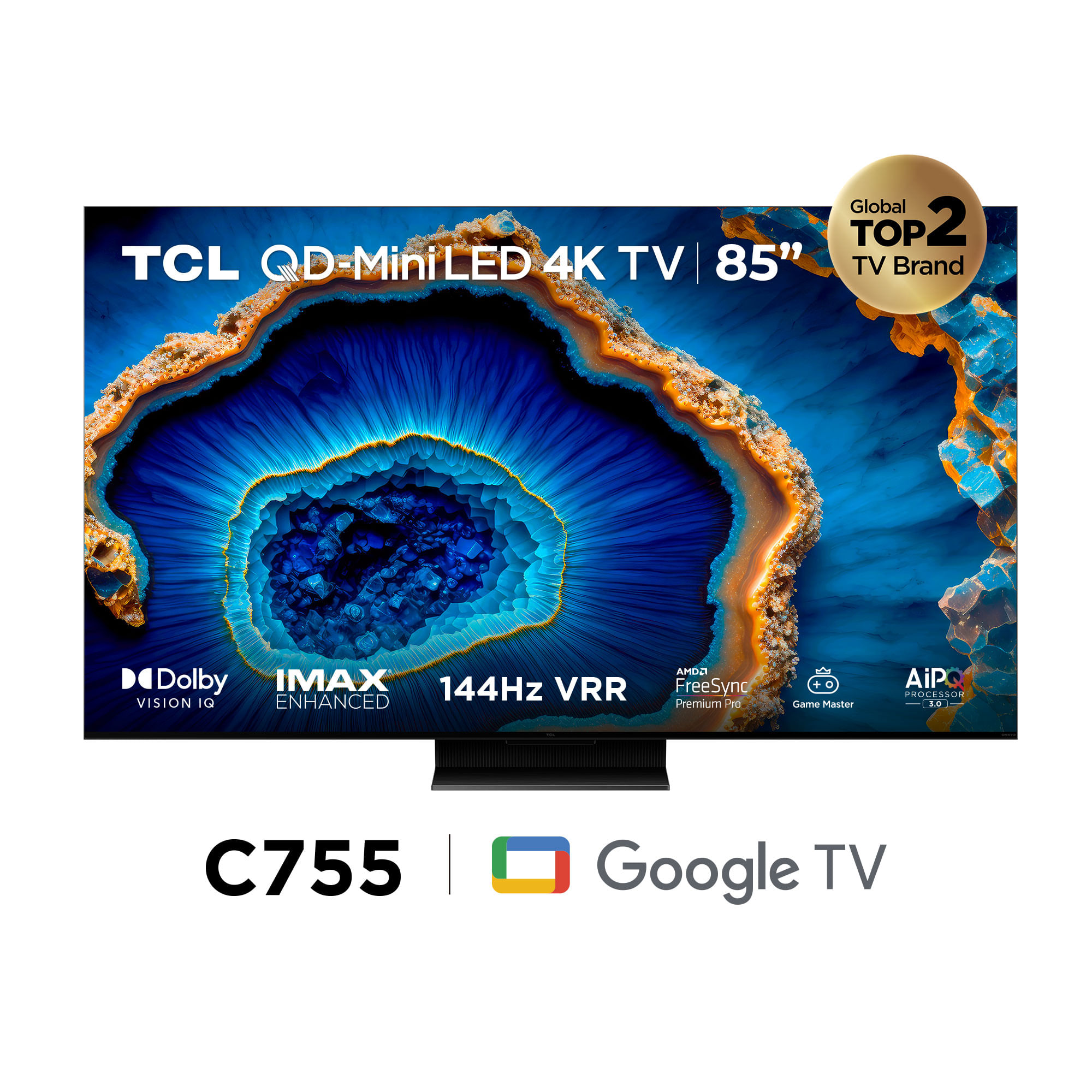 Televisor TCL UHD 4K QD MINILED 85" Smart Tv 85C755