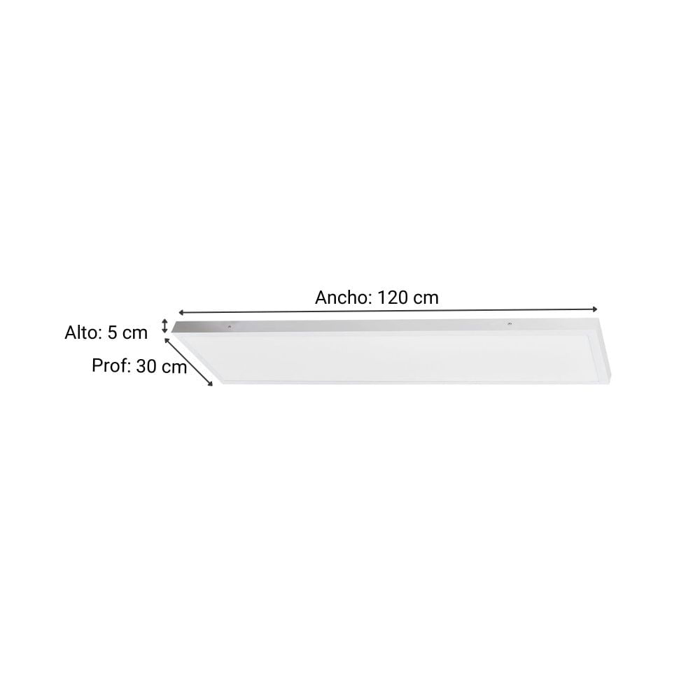 Panel LED adosable 48W 120X30cm Luz Blanca