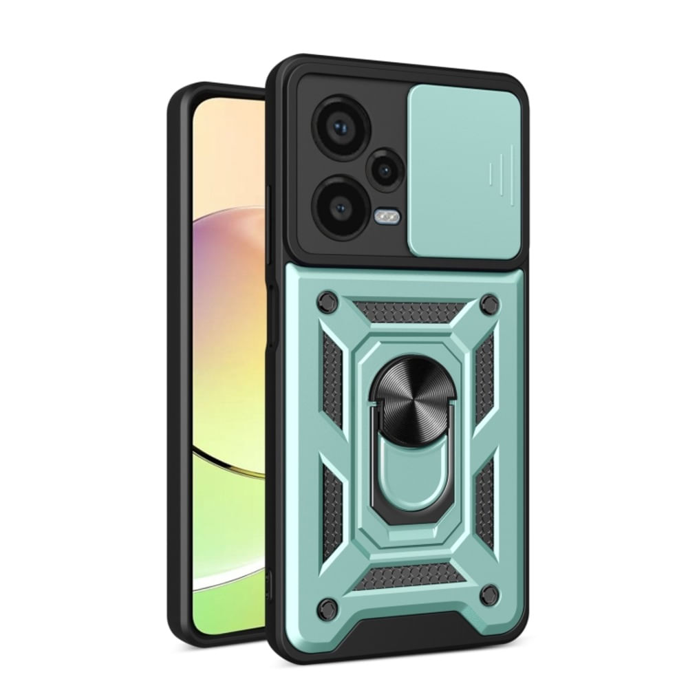 Funda Case para Xiaomi Redmi Note 12 PRO PLUS con protector de camara Verde Resistente ante Caídas