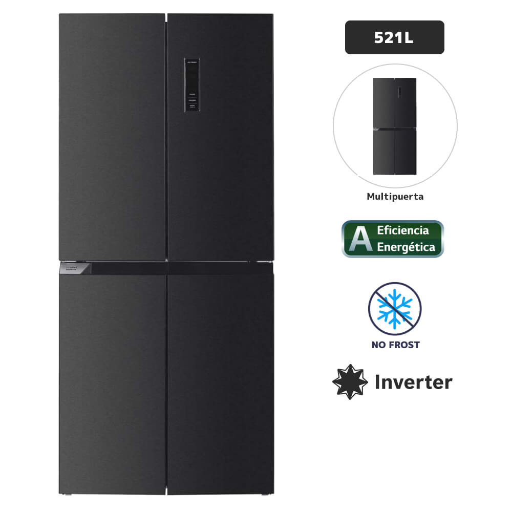 Refrigeradora BLACKLINE 521L No Frost SBS522L Negro