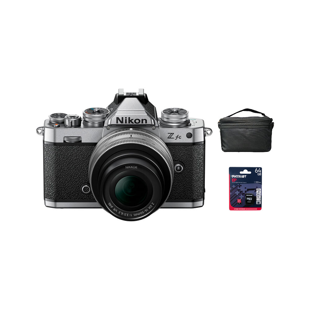 Camara Nikon Z FC + Lente 16-50mm VR (Gratis: Estuche + Mem.64GB)