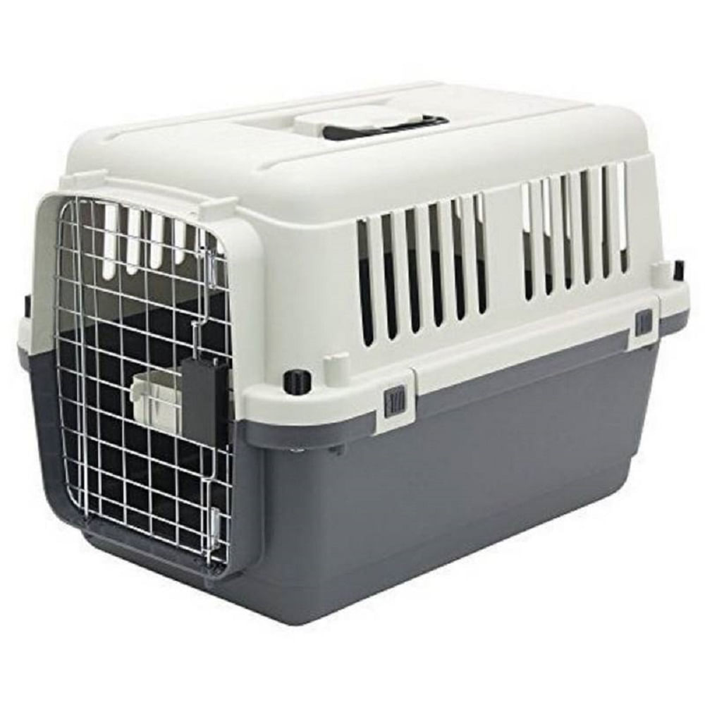 Kennel Jaula Transportador con comedero L50 Para Perros y Gatos
