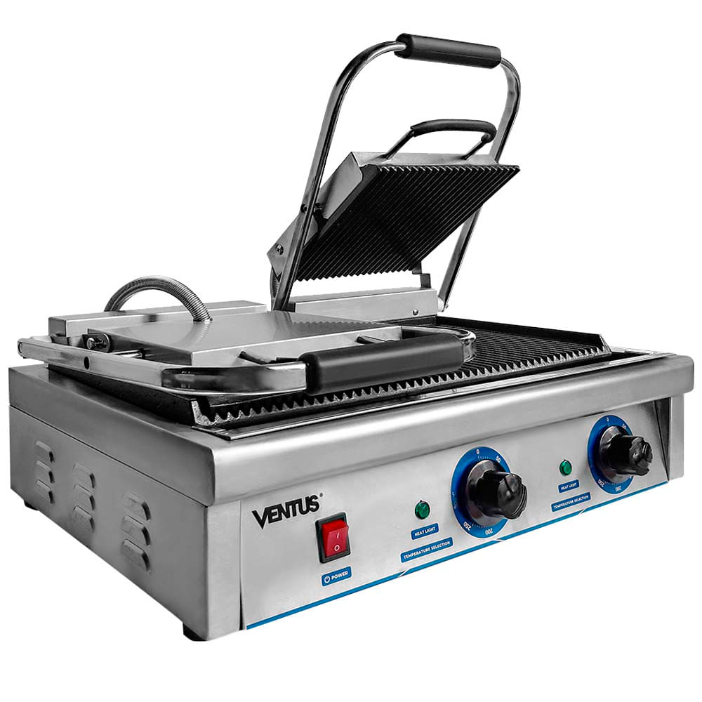 Máquina de Panini Doble VENTUS VCGH-813 Acero