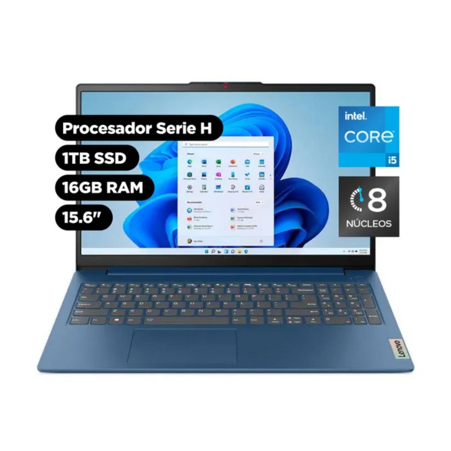 Laptop Lenovo Ideapad Slim 3i 15.6 Pulg Intel Core i5 12450h 12a Gen 8 Núcleos 16GB 1TB 83ER002HLM