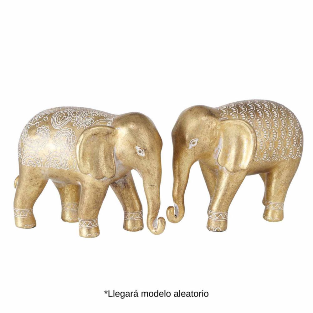 Elefante Dorado 12cm