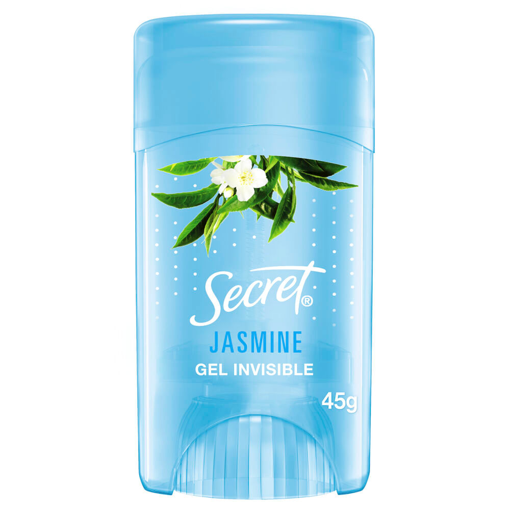 Desodorante para mujer SECRET Antitranspirante en Gel Invisible Jasmine 45g