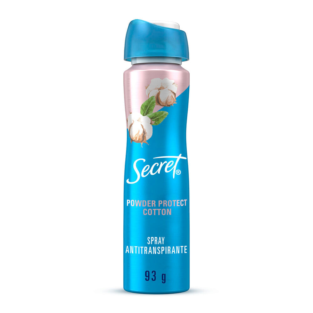 Desodorante SECRET Spray Antitranspirante Powder Protect Cotton 93g