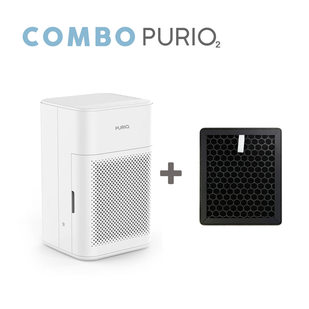 Combo Purificador de Aire 5 Niveles Purificación Filtro Hepa Purio AIR CHIC más Filtro de Repuesto