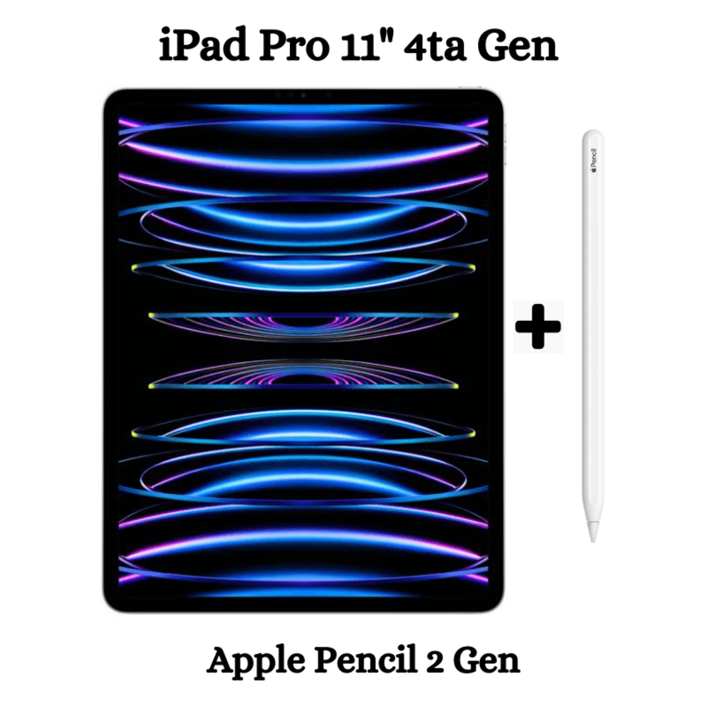 Apple iPad Pro 11" Chip M2 128GB Wifi - Silver + Apple Pencil 2da Gen