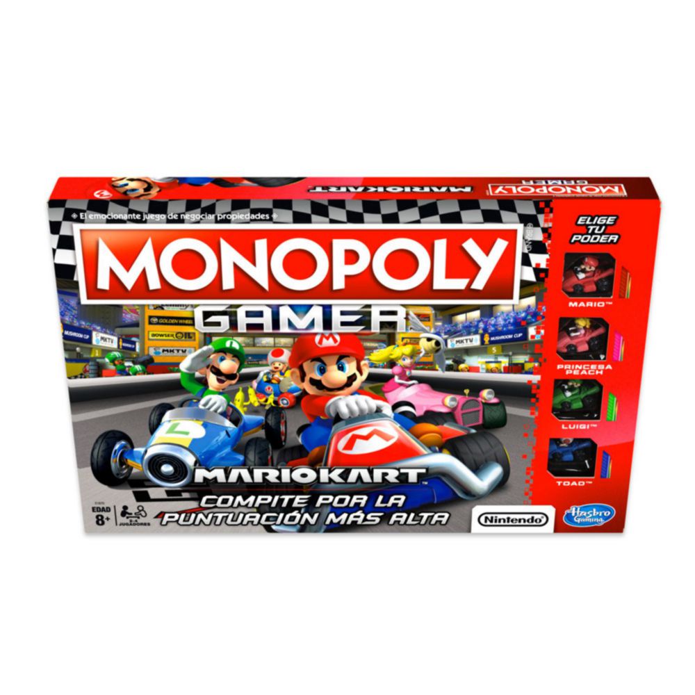 Juego de Mesa Monopoly Gamer Mario Kart