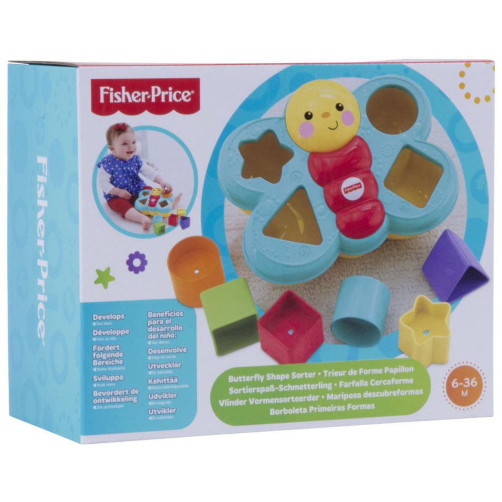 Juguete Para Bebes Fisher Price Mariposa De Bloques Divertidos