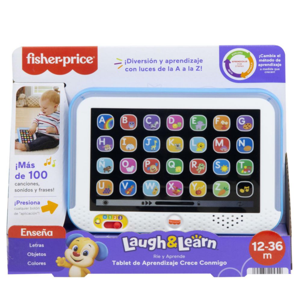 Juguete Para Bebes Fisher Price Tablet De Aprendizaje Azul