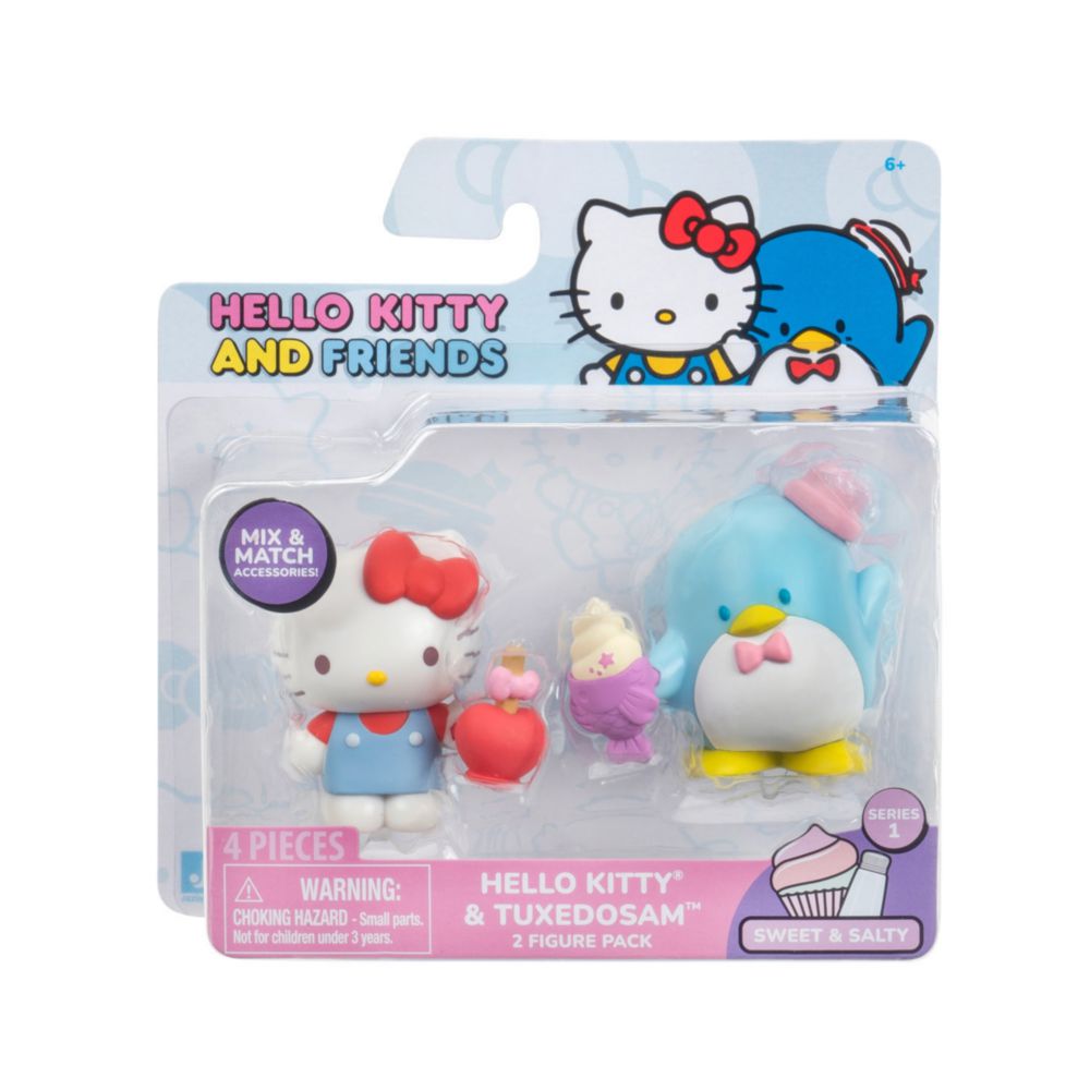 Juguete Pack X2 Hello Kitty And Friends Hello Kitty Manzana Y Tuxedosam
