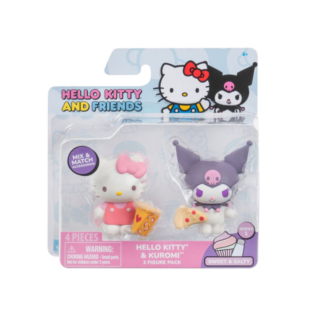 Juguete Pack X2 Hello Kitty And Friends Hello Kitty Y Kuromi Pizza