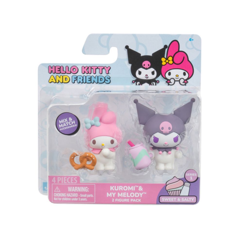 Juguete Pack X2 Hello Kitty And Friends My Melody Pretzel Y Kuromi Soda