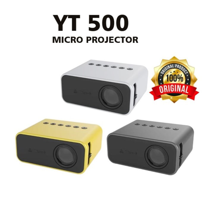 Mini Proyector Portatil Full Led Soucer  YT 500 Color Amarillo Negro Wiffi
