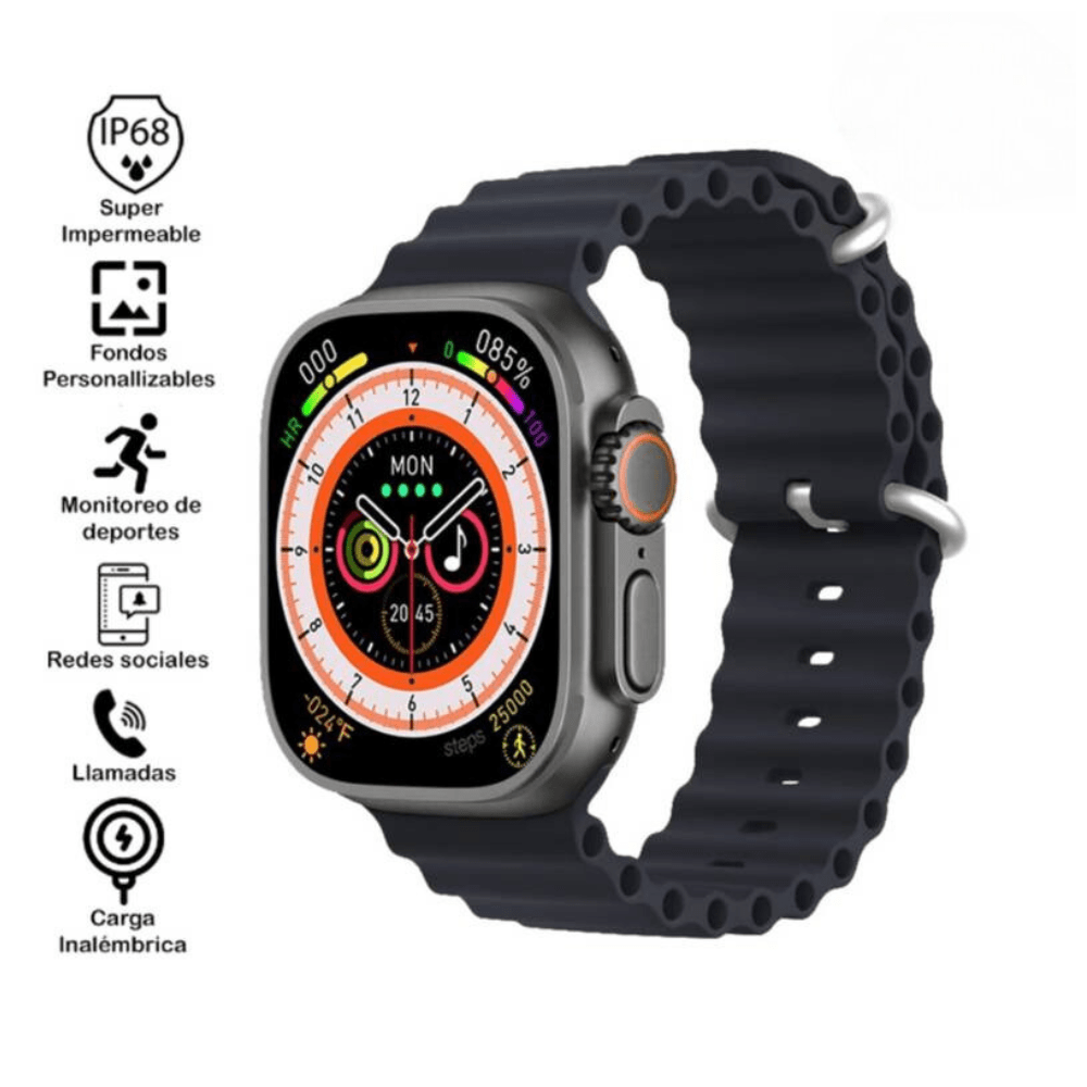 Smartwatch T900 Ultra Big 2.09 Negro