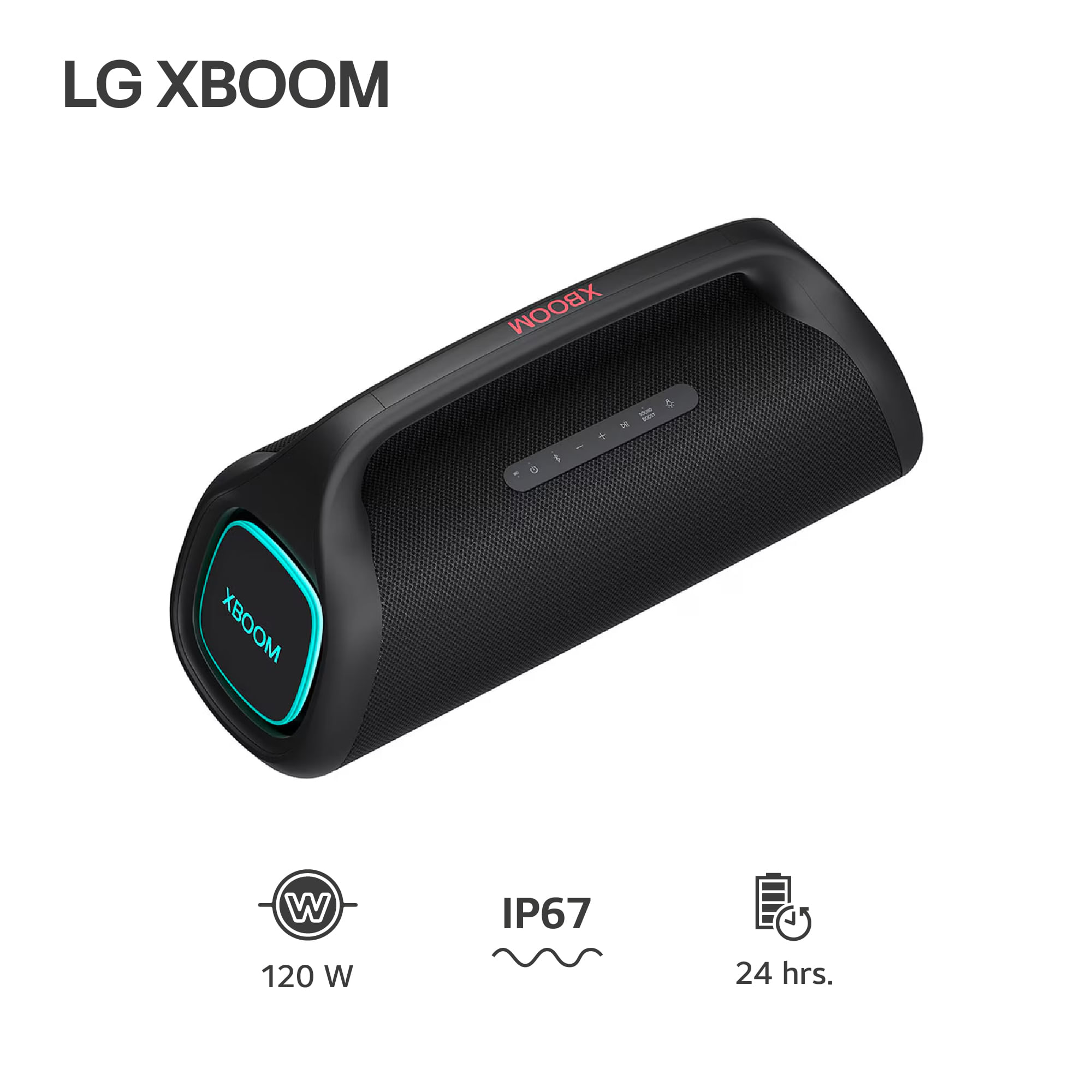 Parlante LG XBOOM Go XG9 120W Bluetooth IP67 24 Horas de Batería