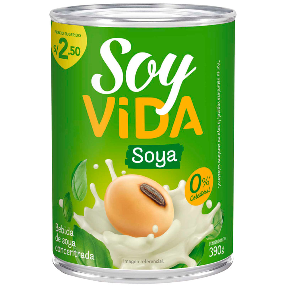 Bebida de Soya SOY VIDA Lata 390g
