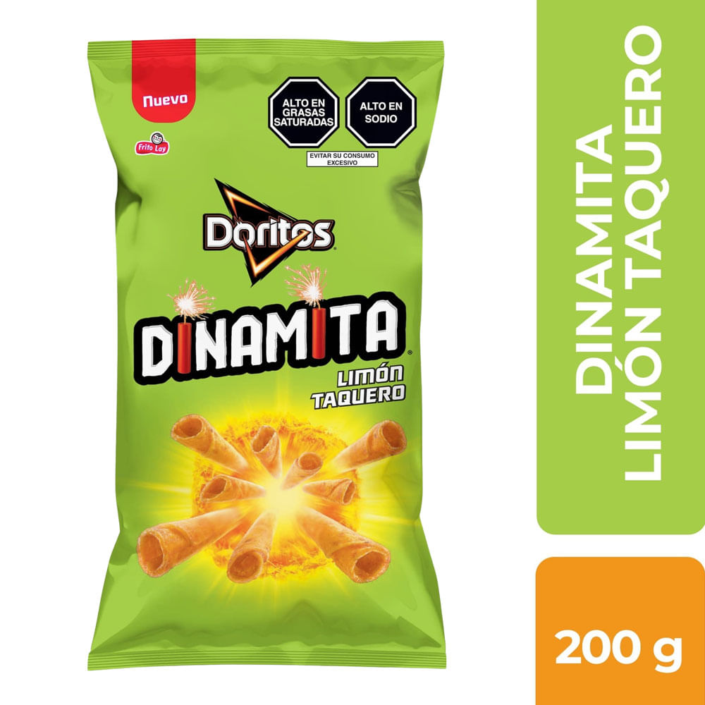 Tortillas de Maíz DORITOS Dinamita Limón Bolsa 200g