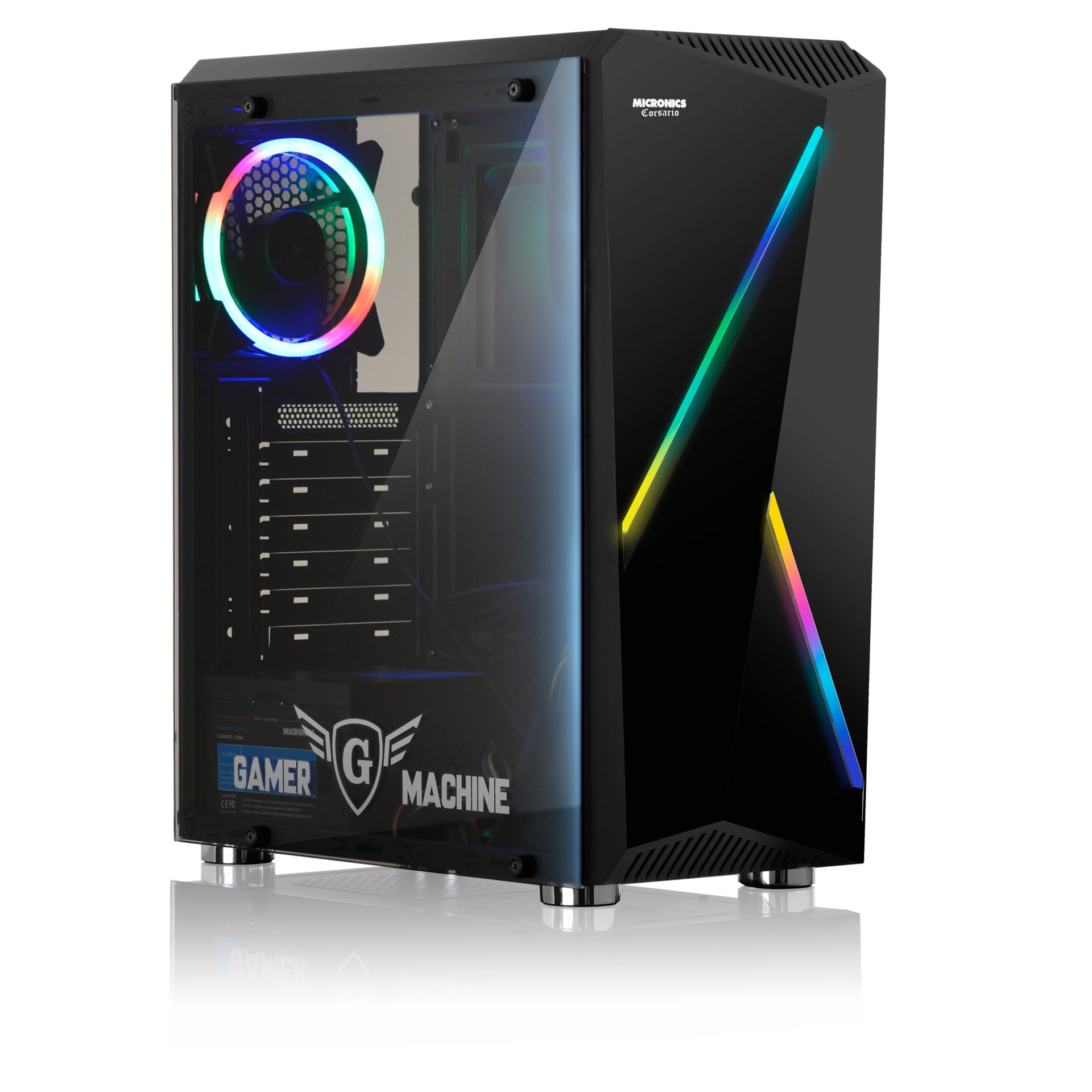 Case Gamer Micronics Corsario MIC GC802 Tira Led RGB 1 FAN