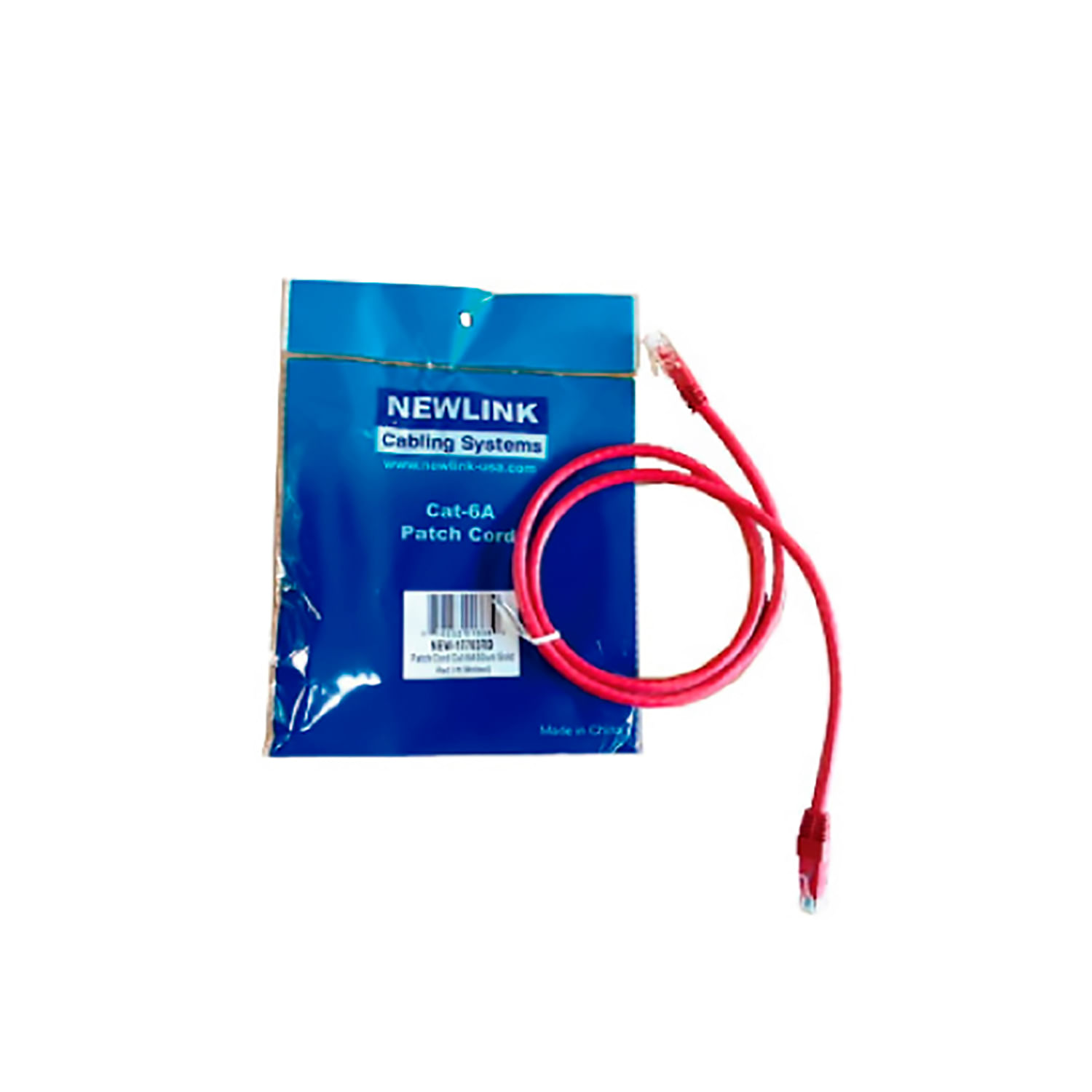 Patch Cord Cat6a 3 Pies Azul Newlink