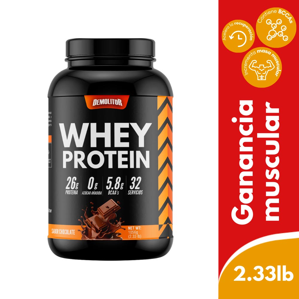 Whey  Protein  Demolitor Sabor chocolate 1056g