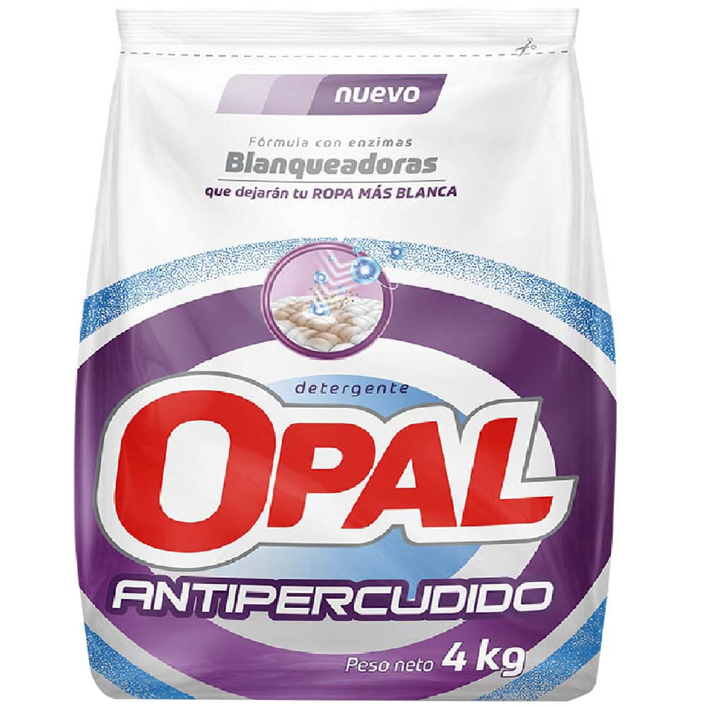 Detergente en polvo Opal Antipercudido 4Kg