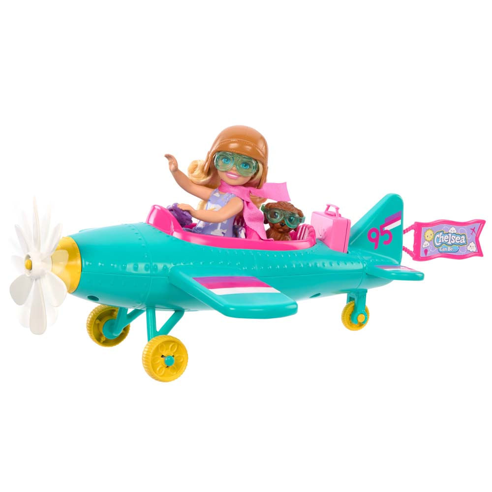 Set de Juego BARBIE HTK38 Chelsea Piloto de Avión