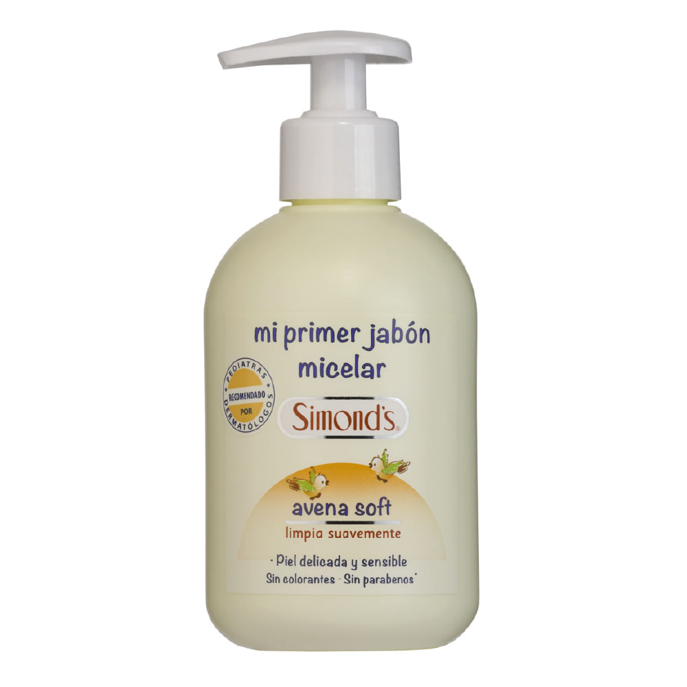 Jabón Líquido SIMOND'S Mi Primer Jabón Micelar Avena Soft Frasco 340ml