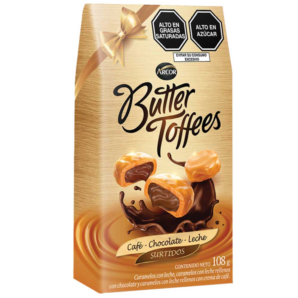 Butter Toffees Surtido ARCOR Caja 108g
