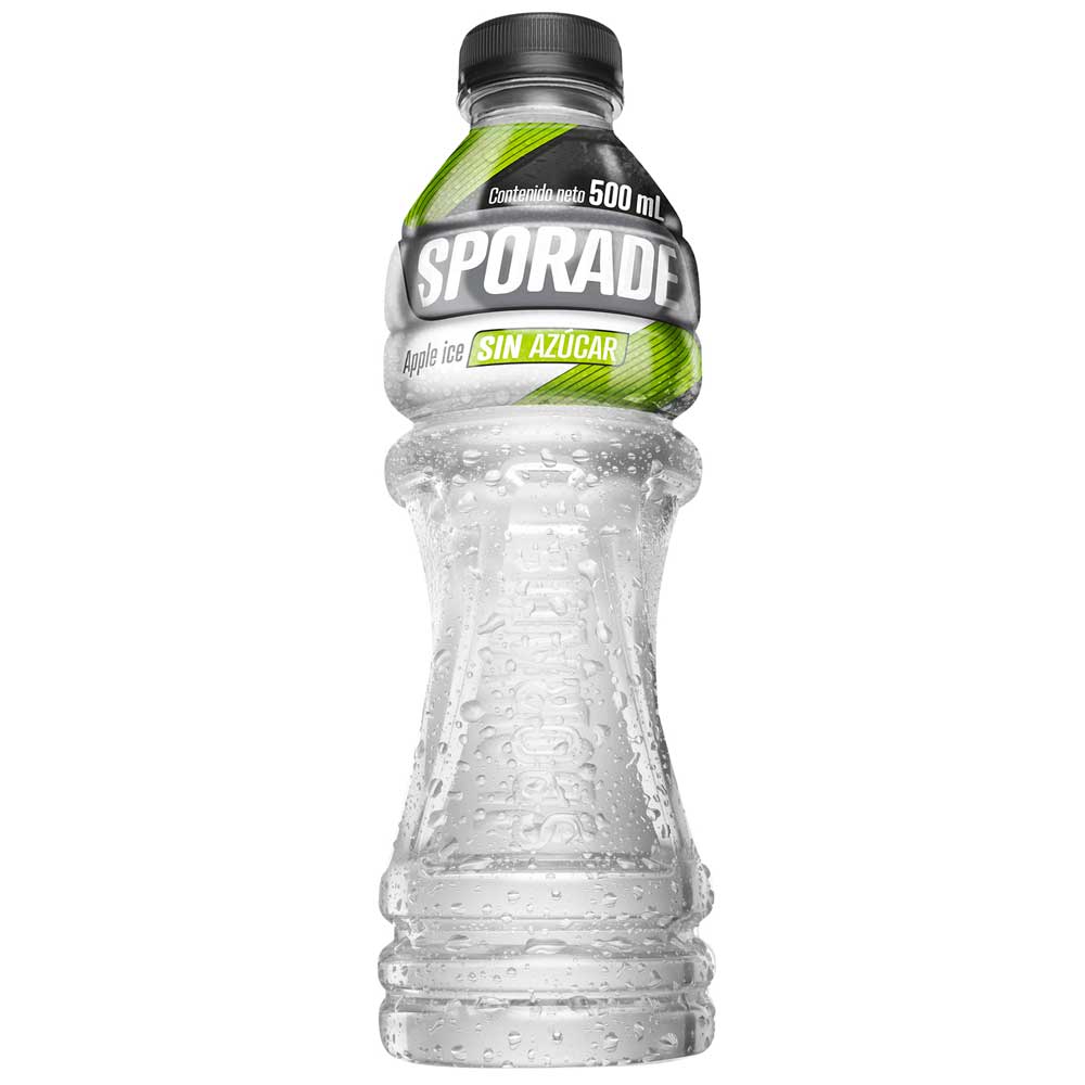 Bebida Rehidratante sin Azúcar SPORADE Apple Ice Botella 500ml