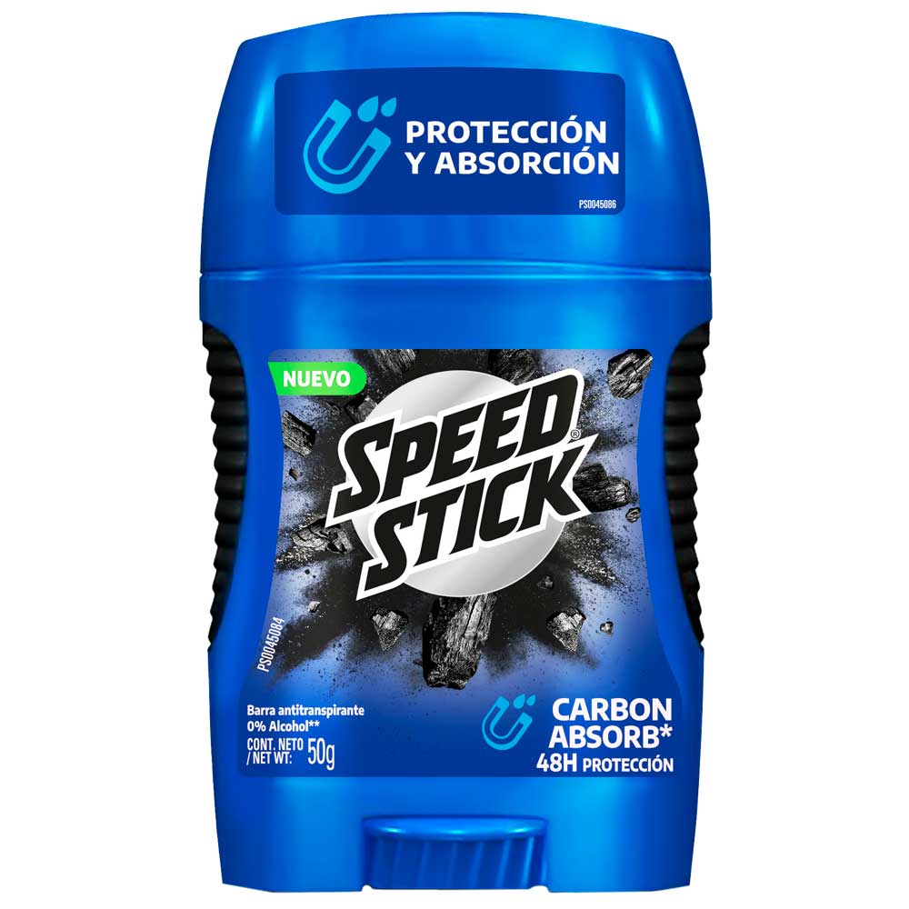 Desodorante para hombre en Barra SPEED STICK Carbon Absorb Frasco 50g