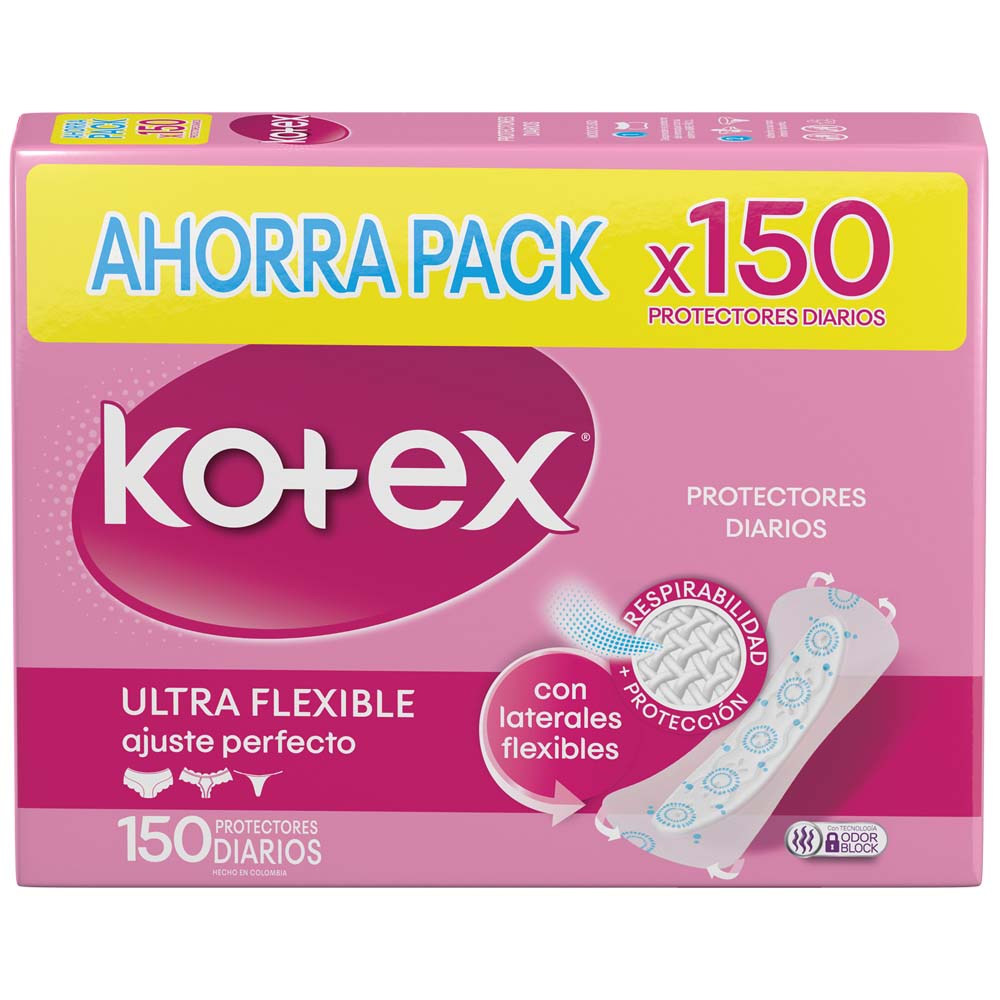 Protector Diario KOTEX Ultraflexible Paquete 150un