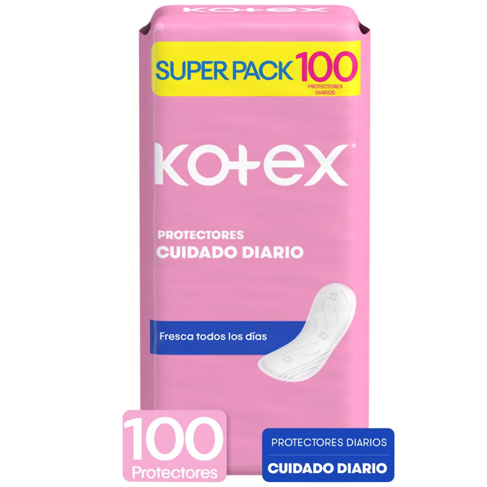 Protector Diario KOTEX Multiajustable Paquete 100un