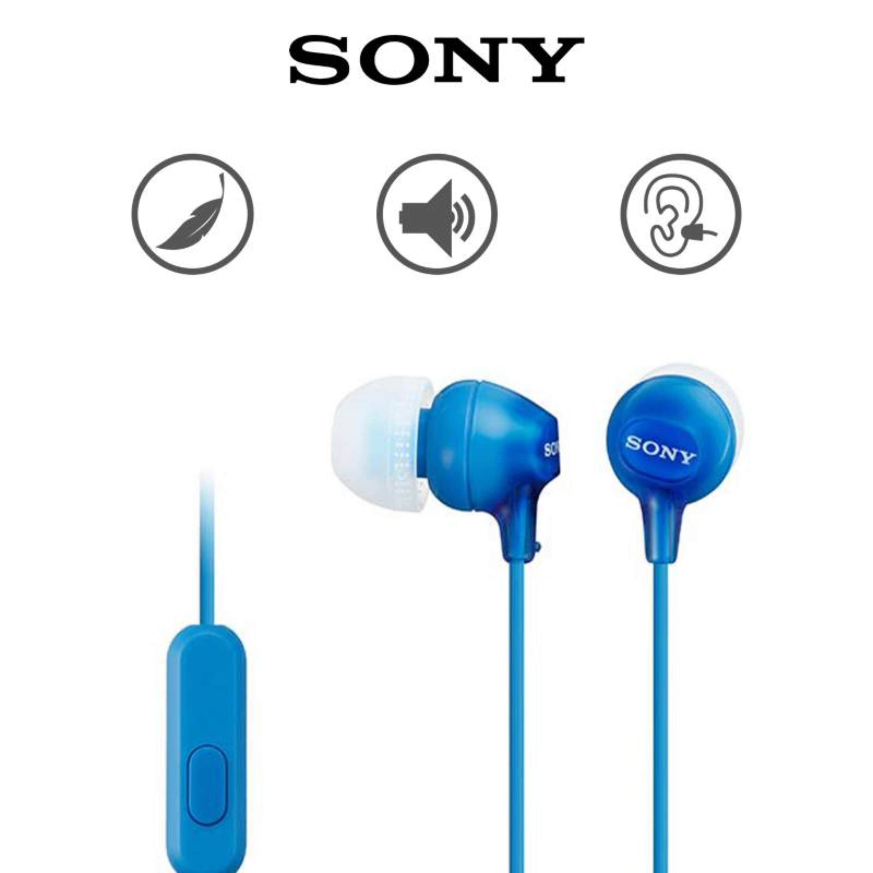 Audífonos In Ear con Micrófono Sony Mdr-EX15ap Azul