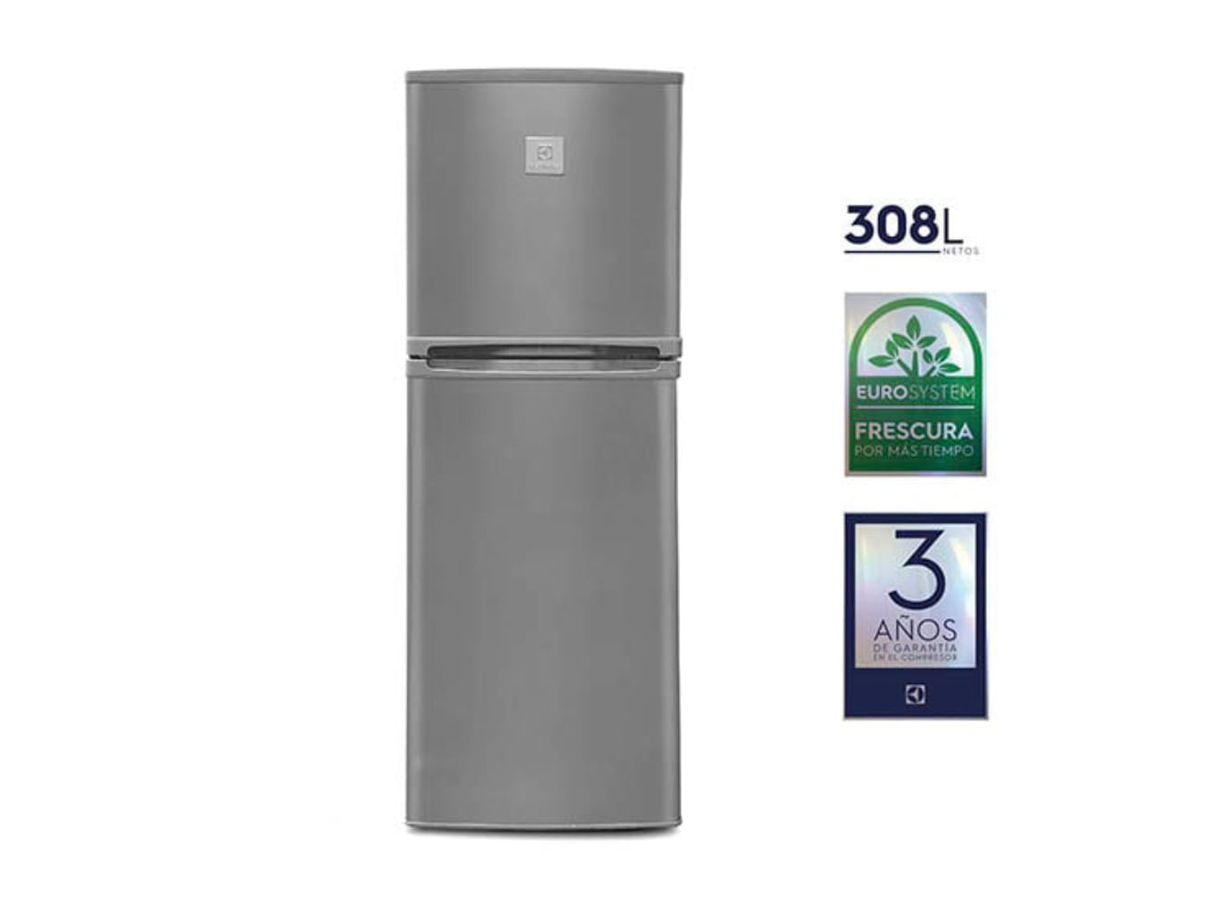 Refrigeradora 308 L ERT45G2HQI Silver