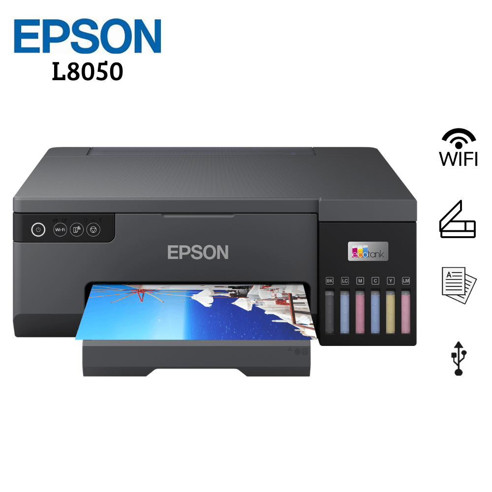Impresora Epson L8050 EcoTank Fotográfica Inalámbrica PVCCD