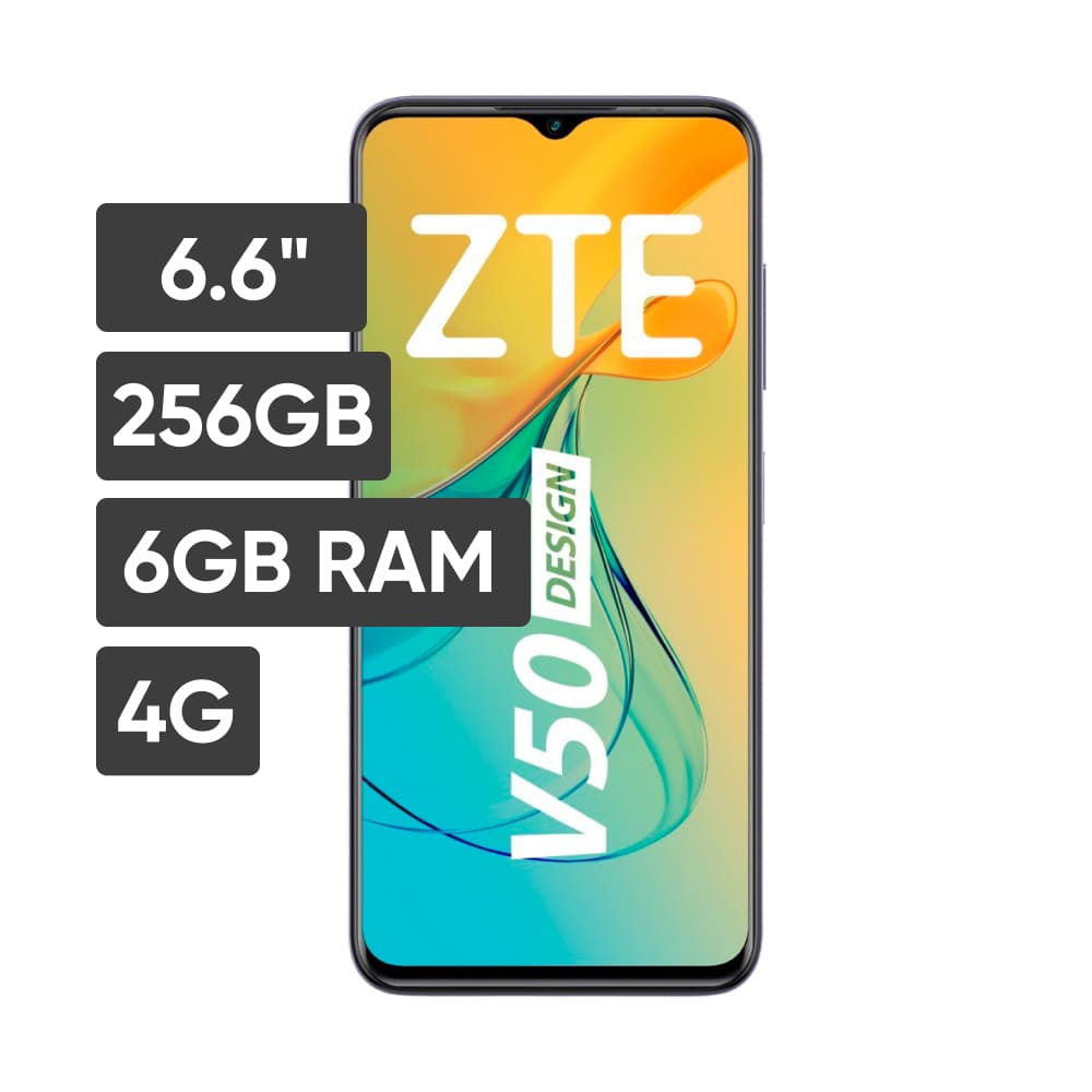 Smatphone ZTE V50DESIG 6.6" 6GB 256GB 50MP+2MP+2MP Morado