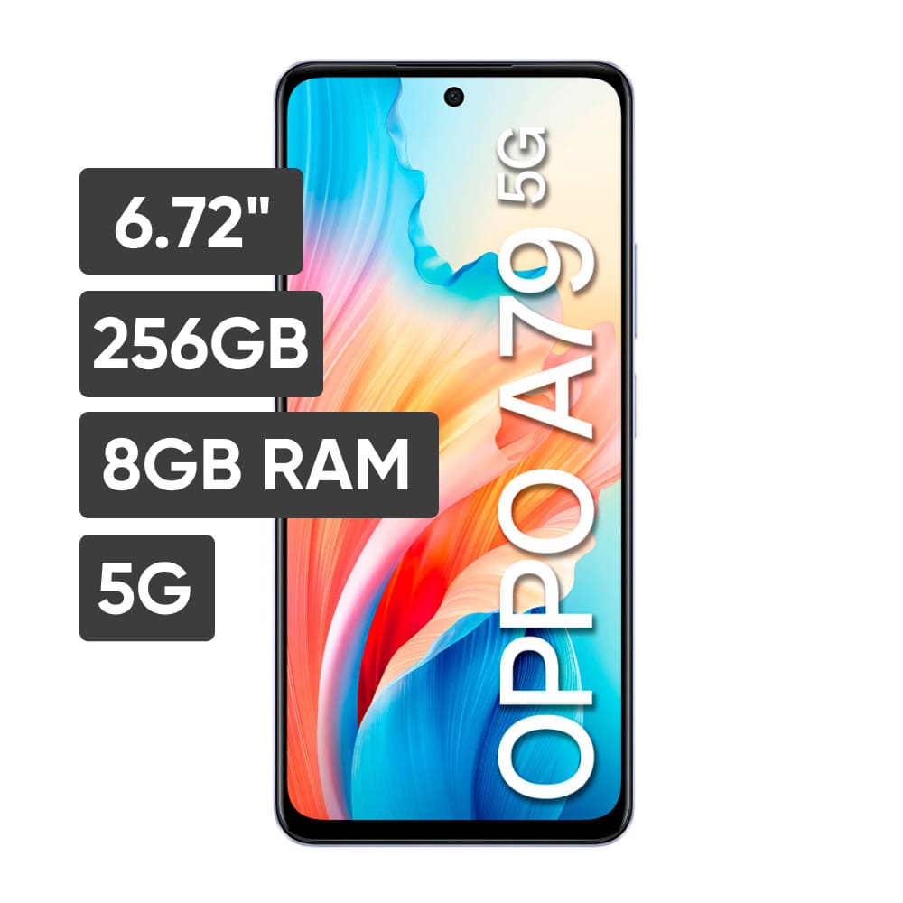 Smartphone OPPO A79 6.72" 8GB 256GB 50MP + 2MP Lila