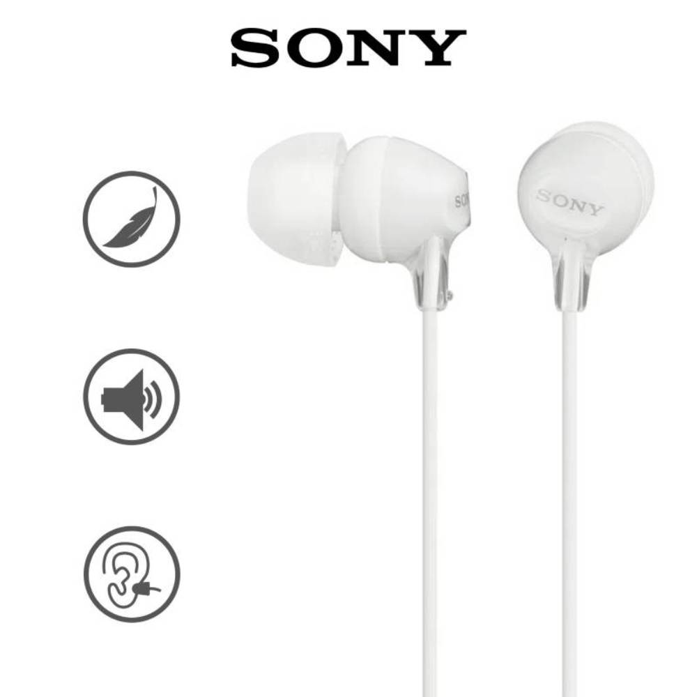 Audífonos in ear con micrófono Sony Mdr-Ex15ap Blanco