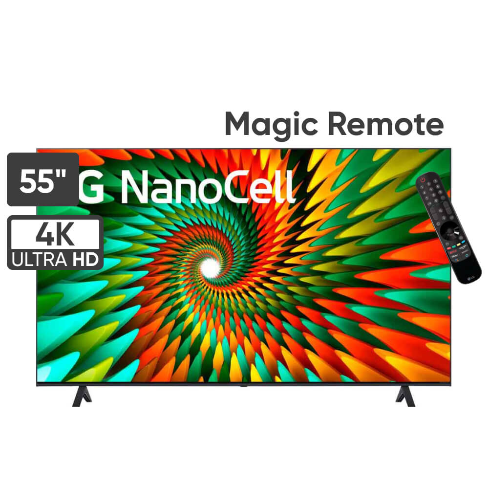 Televisor LG NanoCell 55" UHD 4K ThinQ AI 55NANO77SRA