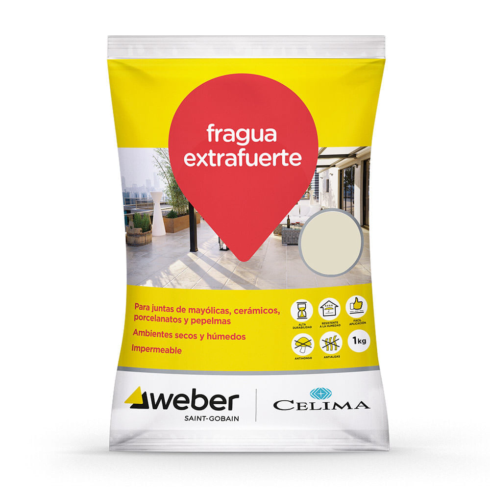 Fragua Premium Blanco Humo 1 kg Celima Weber