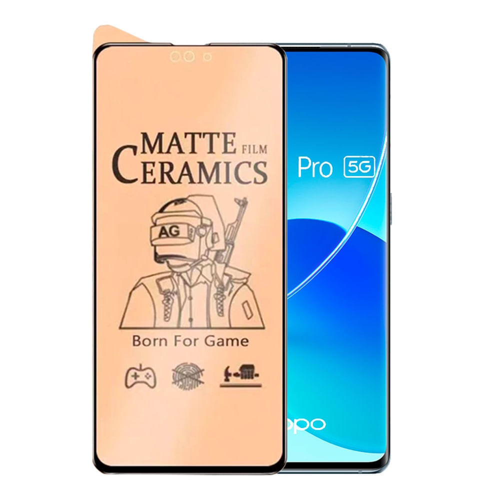 Mica para Oppo Reno 7 5G Protector Cerámica Mate Antishock Resistente a Caídas y Golpes