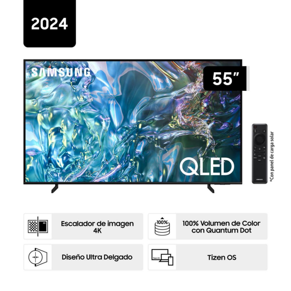 Televisor Samsung 55'' QN55Q60DAGXPE QLED 4K Q60D Tizen OS Smart TV
